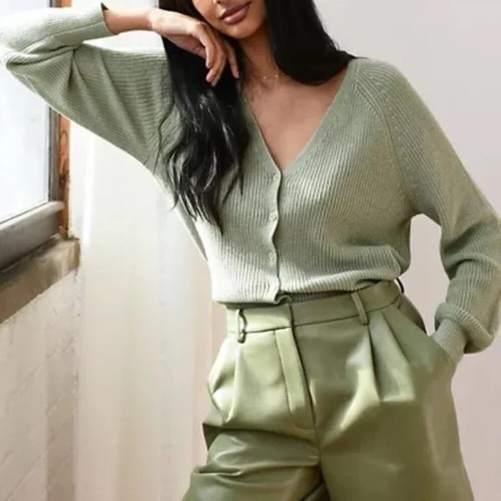 Aritzia Wilfred Granada Knit Cardigan